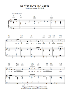 We Won't Live In A Castle von Bob Merrill (Download) 