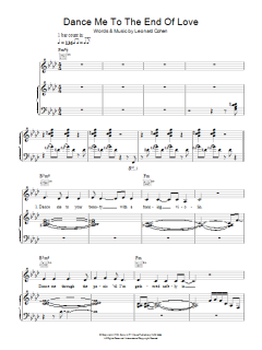Dance Me To The End Of Love von Leonard Cohen (Download) 