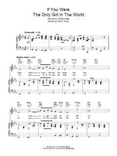 If You Were The Only Girl In The World von Frédéric Chopin (Download) 