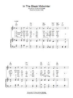 In The Bleak Midwinter von Traditional Carol (Download) 