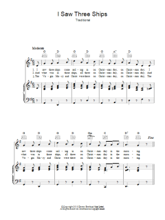 I Saw Three Ships von Traditional (Download) 