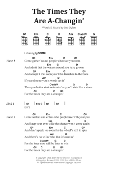 The Times They Are A-Changin' von Bob Dylan (Download) 