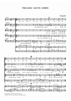 Precamur Sancte Domine von Robert White (Download) 