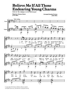 Believe Me If All Those Endearing Young Charms von Traditional (Download) 