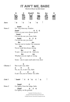 It Ain't Me Babe von Bob Dylan (Download) 