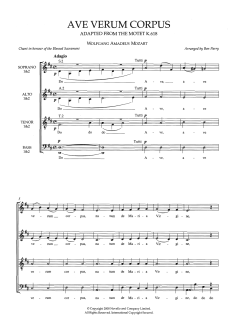 Ave Verum Corpus, K618 von Wolfgang Amadeus Mozart (Download) 