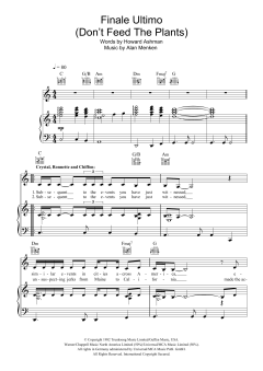 Finale Ultimo (Don't Feed The Plants) von Alan Menken (Download) 