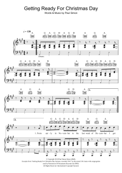 Getting Ready For Christmas Day von Paul Simon (Download) 