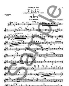 Trio pour Hautbois, Basson And Piano (Francis Poulenc) 