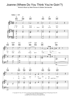 Joanne (Where Do You Think You're Goin'?) (piano version) von Lady Gaga (Download) 