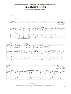 Avalon Blues von Mississippi John Hurt (Download) 