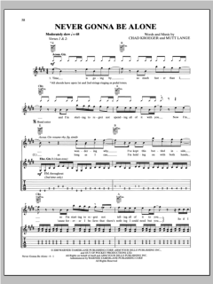 Never Gonna Be Alone von Nickelback (Download) 