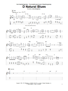 D Natural Blues von Wes Montgomery (Download) 