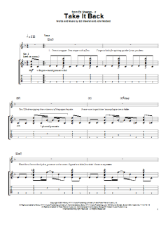 Take It Back von Ed Sheeran (Download) 
