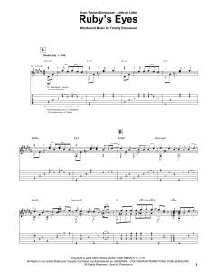 Ruby's Eyes von Tommy Emmanuel (Download) 