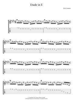 Etude In E von Kris Lennox (Download) 