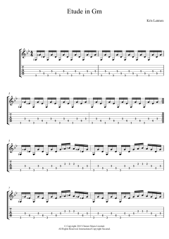 Etude In Gm von Kris Lennox (Download) 