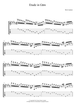 Etude In G#m von Kris Lennox (Download) 