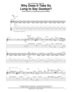 Why Does It Take So Long To Say Goodbye? von Joe Bonamassa (Download) 