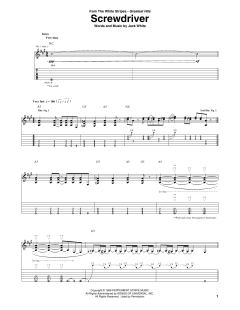 Screwdriver von The White Stripes (Download) 