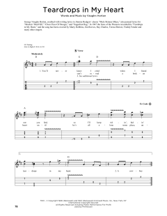 Teardrops In My Heart von Vaughn Horton (Download) 