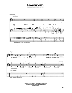 Love In Vain Blues von Robert Johnson (Download) 