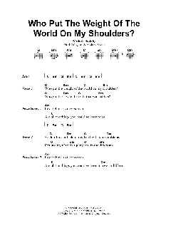 Who Put The Weight Of The World On My Shoulders? von Oasis (Download) 