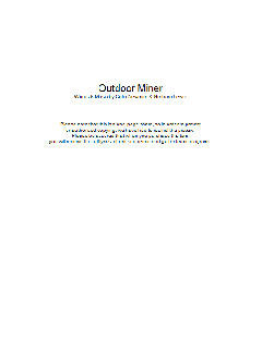 Outdoor Miner von Colin Newman (Download) 