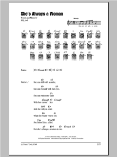 She's Always A Woman von Billy Joel (Download) 