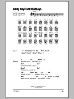 Rainy Days And Mondays (Download) 