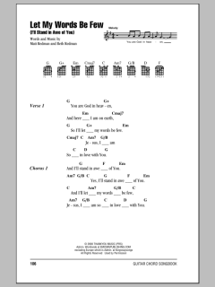 Let My Words Be Few (I'll Stand In Awe Of You) von Matt Redman (Download) 