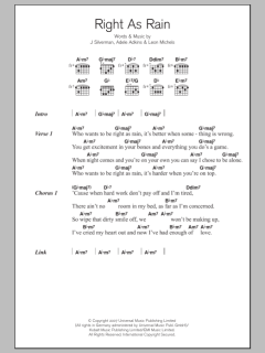 Right As Rain von Adele (Download) 