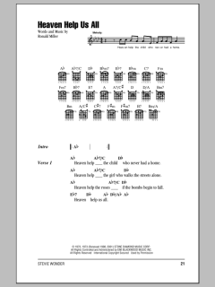 Heaven Help Us All von Stevie Wonder (Download) 