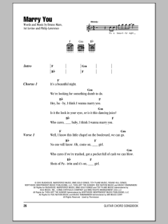 Marry You von Bruno Mars (Download) 