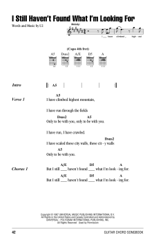 I Still Haven't Found What I'm Looking For von U2 (Download) 