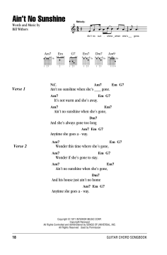 Ain't No Sunshine von Bill Withers (Download) 