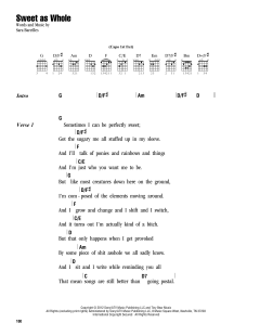Sweet As Whole von Sara Bareilles (Download) 