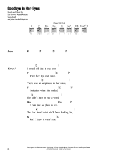 Goodbye In Her Eyes von Wyatt Durrette (Download) 