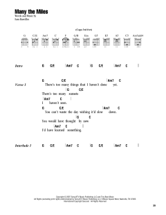 Many The Miles von Sara Bareilles (Download) 