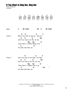If You Want To Sing Out, Sing Out von Cat Stevens (Download) 