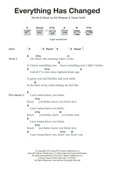 Everything Has Changed von Ed Sheeran (Download) 