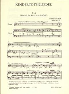 Kindertotenlieder von Gustav Mahler 
