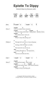 Epistle To Dippy von Donovan (Download) 