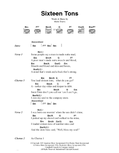 Sixteen Tons von Tennessee Ernie Ford (Download) 