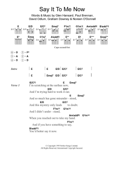Say It To Me Now von Glen Hansard (Download) 