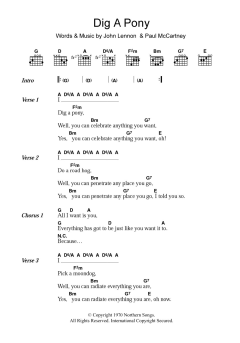 Dig A Pony von The Beatles (Download) 