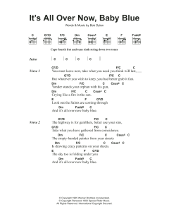 It's All Over Now, Baby Blue von Bob Dylan (Download) 