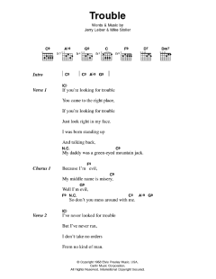 Trouble von Elvis Presley (Download) 