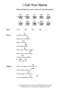I Call Your Name von The Beatles (Download) 