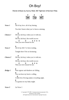 Oh Boy! von Buddy Holly (Download) 